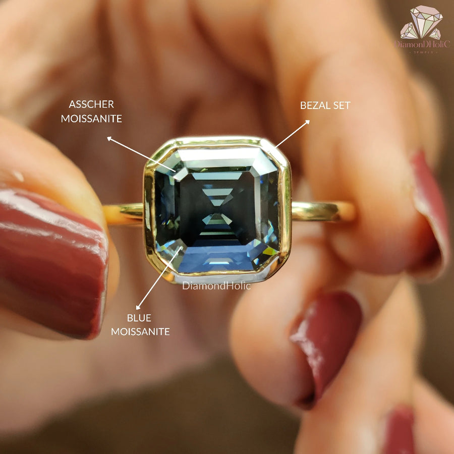 Blue Moissanite Jewelry
