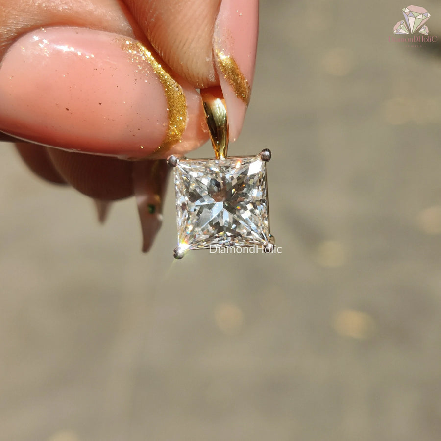unique gift jewelry | engagement pendant gift | handmade moissanite
