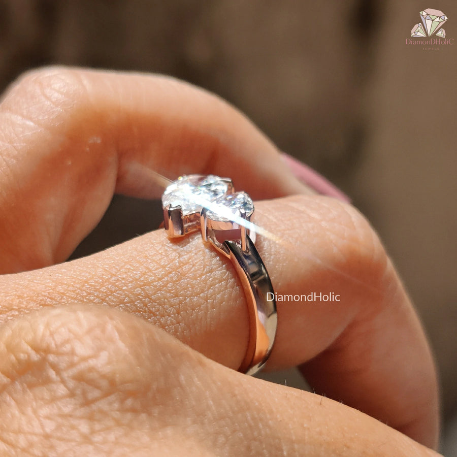 engagement ring lab created diamond
