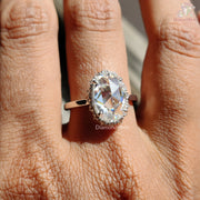 Timeless Moissanite Halo Ring