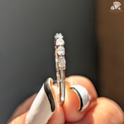 Double Prong-Set Diamond Band