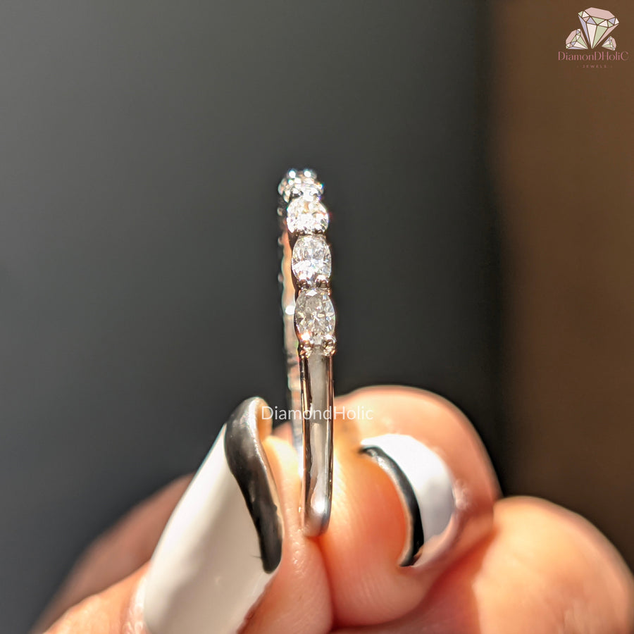 Double Prong-Set Diamond Band