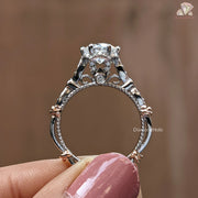 Stunning Vintage Diamond Ring | Elegant Round Cut Wedding Gift | Timeless Round Cut Proposal Band