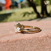 anniversary heart ring | bold heart ring gold | engagement ring heart cut
