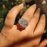 round cut Lab Grown | radiant cut engagement ring | modern bridal ring
