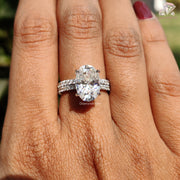 solitaire moissanite ring | wedding ring for women | luxury bridal jewelry
