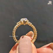 engagement and wedding ring set