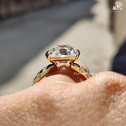 gold vintage ring | old cut cushion ring | heirloom inspired ring
