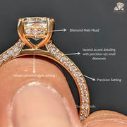 hidden halo engagement ring | hidden halo ring | halo ring