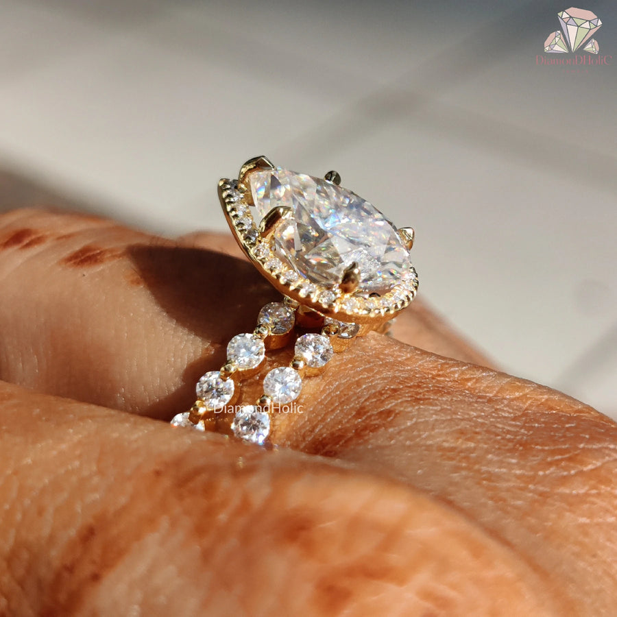 custom bridal jewelry | moissanite solitaire | promise ring
