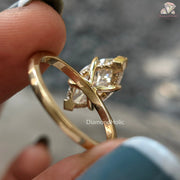 moissanite proposal ring