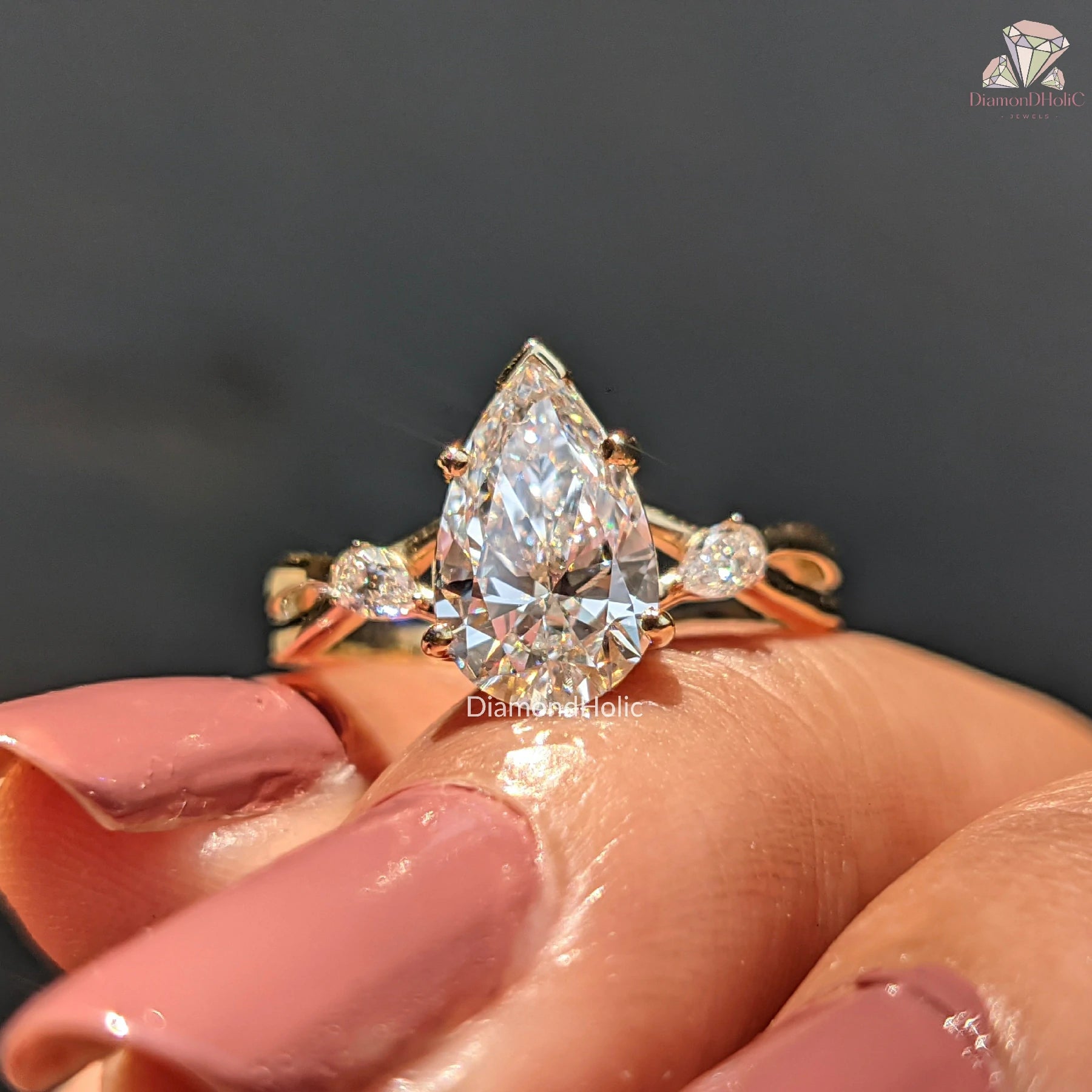 pear diamond | pear cut diamond ring | pear shaped ring