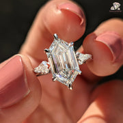 hexagon | hexagon ring | hexagon diamond | hexagon cut diamond ring