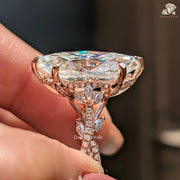 twisted shank ring | twisted pave setting 