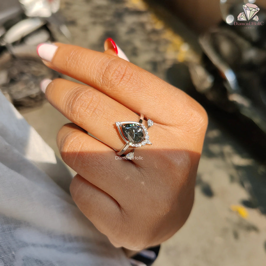 Moissanite Proposal Ring