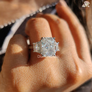 statement Lab Grown ring | 14k gold women’s ring | baguette lab Grown  ring
