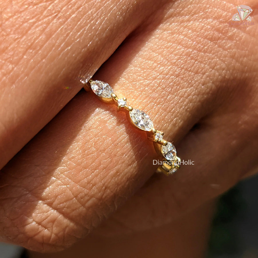 shared prong eternity band