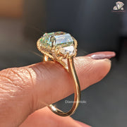 green engagement ring