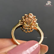 Warm Tone Diamond Ring