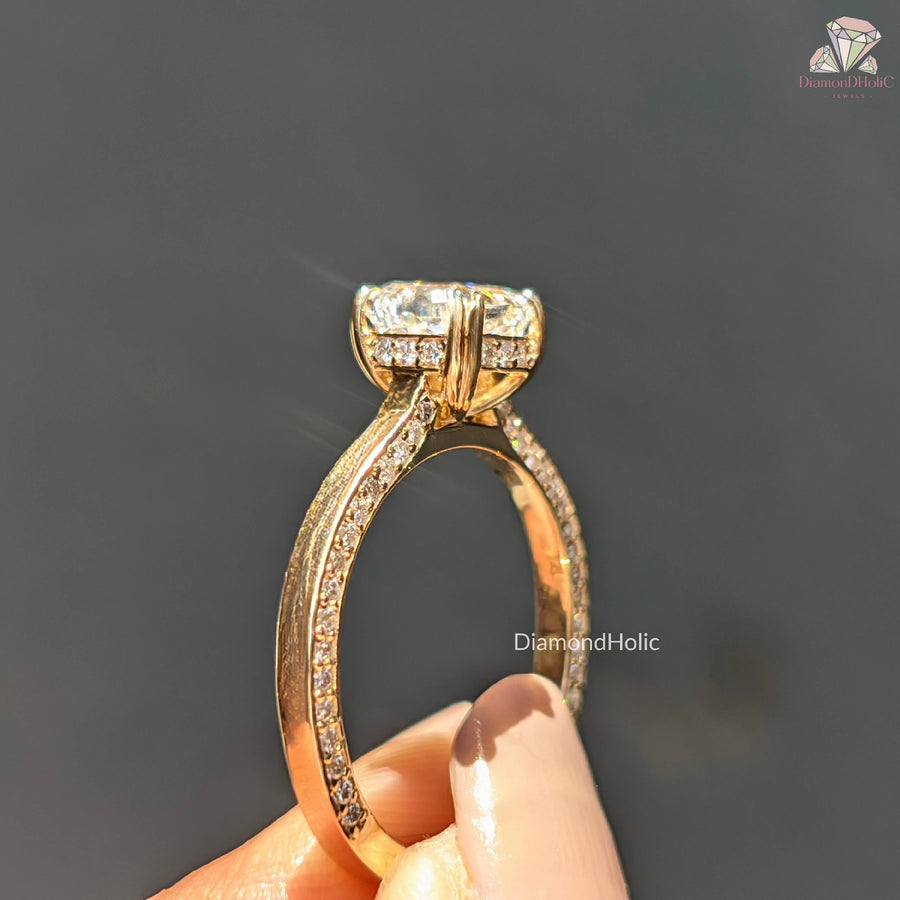 diamond eternity ring | hidden diamond pave ring | eternity pave ring
