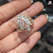 engagement and wedding ring set