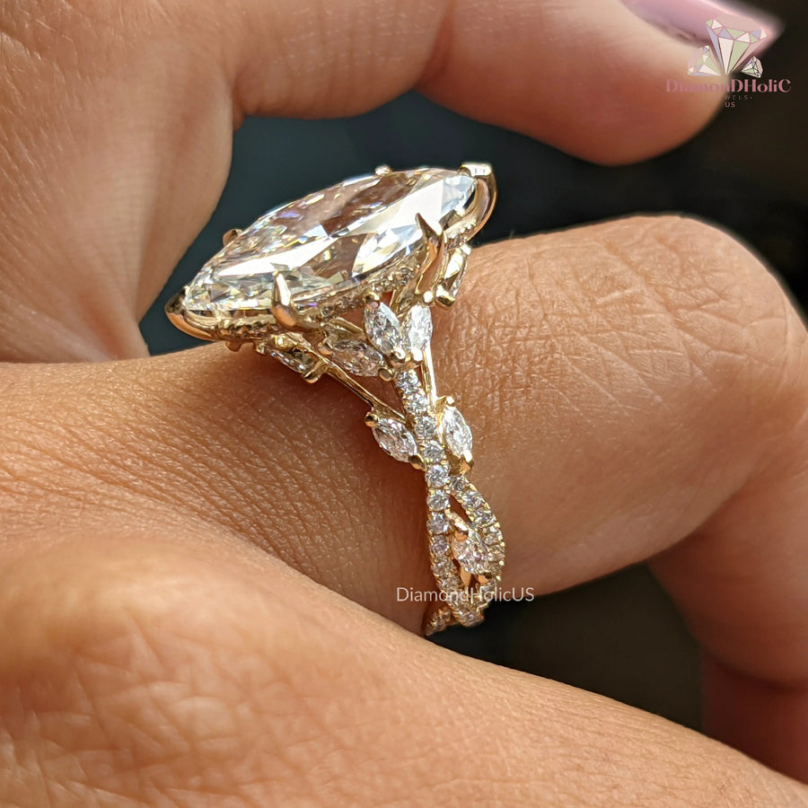 Luxury Moissanite Jewelry Ring