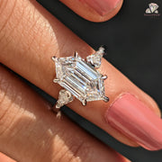 three stone engagement ring | three stone ring | three stone diamond ring