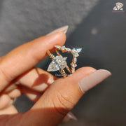 yellow gold wedding ring sets