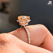 heart moissanite ring