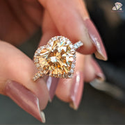 yellow moissanite