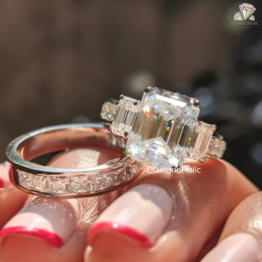 emerald cut engagement ring