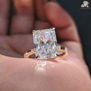 moissanite engagement ring