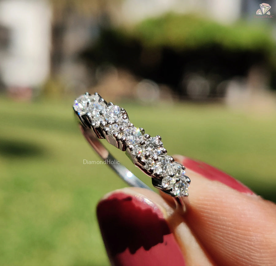 Radiant and Refined | Unique Band Gift | Round Cut Shine

