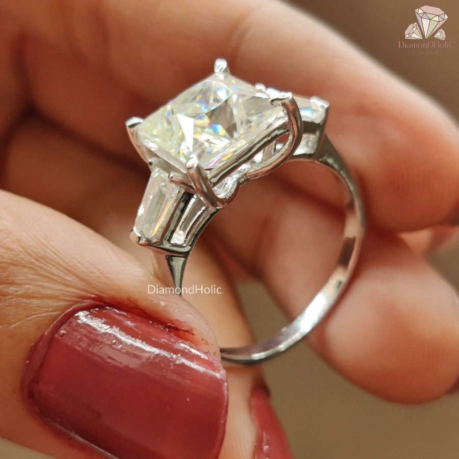 Princess cut moissanite
