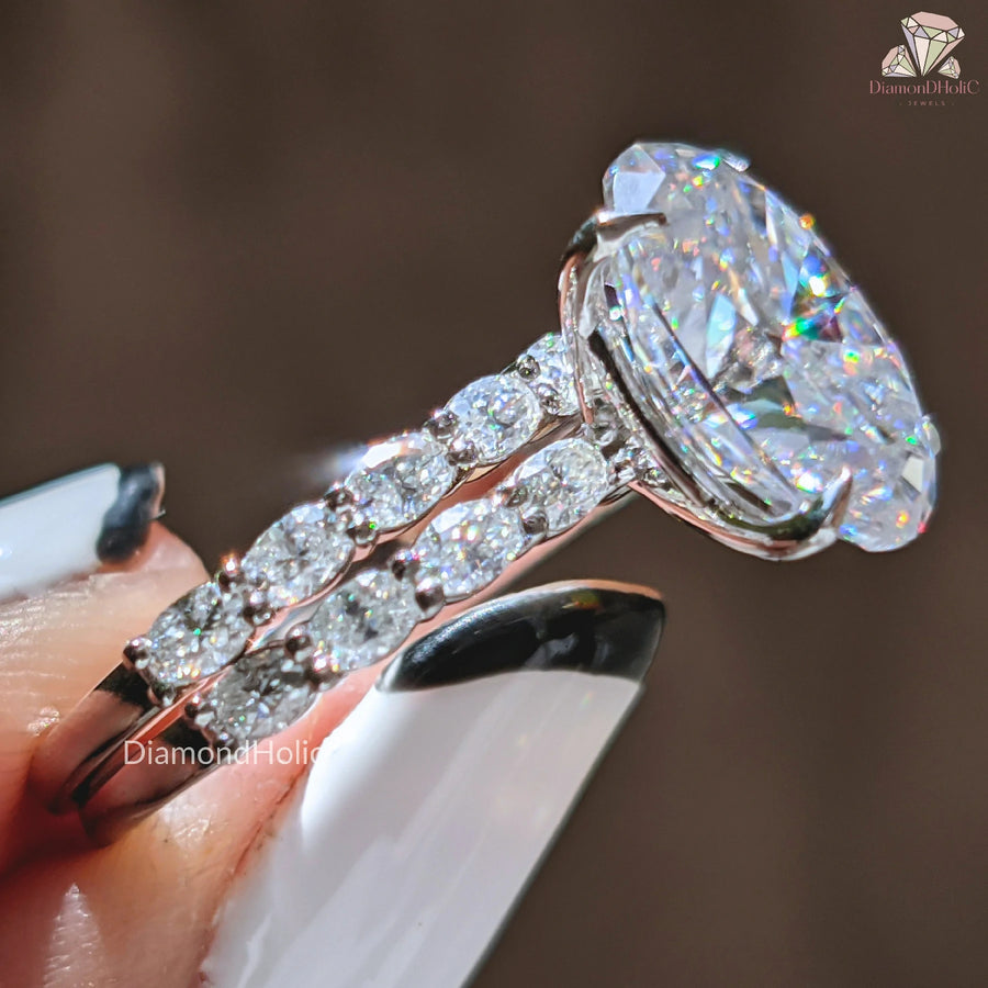 Bridal Ring Set Oval