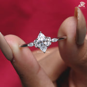 Round And Marquise Side Stone