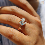 lab created diamond rings
