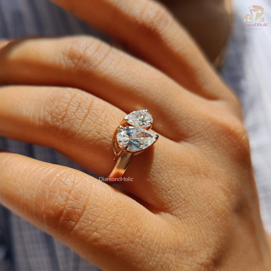 lab created diamond rings