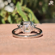 lab created diamond ring | promise ring moissanite | engagement ring for her
