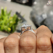 Radiant Cut Moissanite Engagement Ring |
Moissanite Diamond Halo Ring |
Halo Engagement Ring for Her