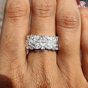 Classic Full Eternity Wedding Band | Minimalist Moissanite Jewelry | Unique Wedding Band for Women 