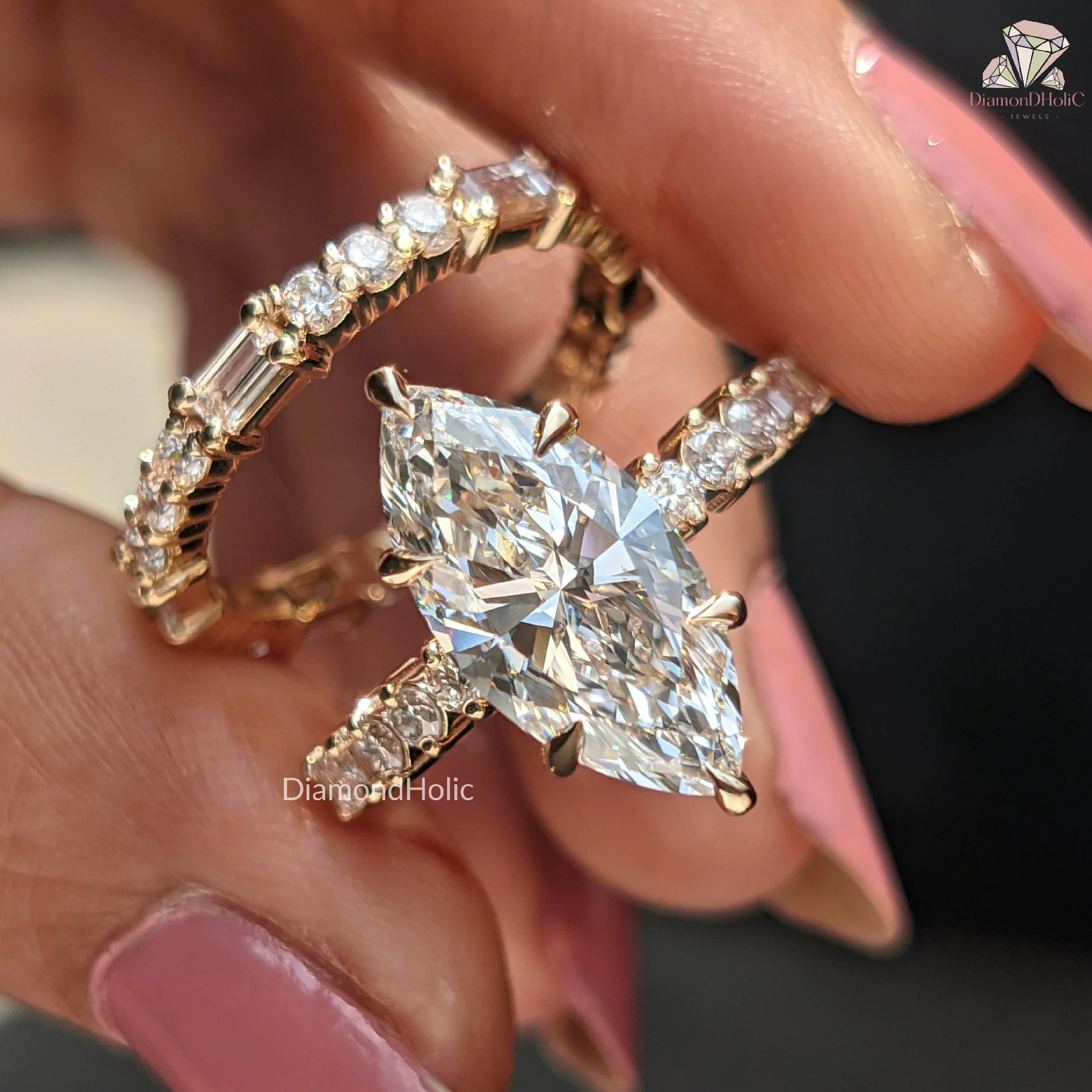 marquise cut diamond ring | marquise diamond