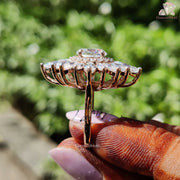 unique design moissanite | elegant cocktail ring | party jewelry ring
