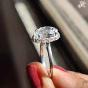 Classic Halo Moissanite Ring