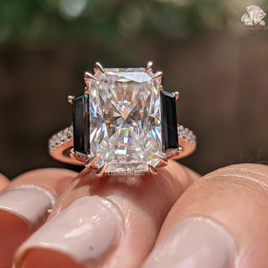 radiant cut diamond ring