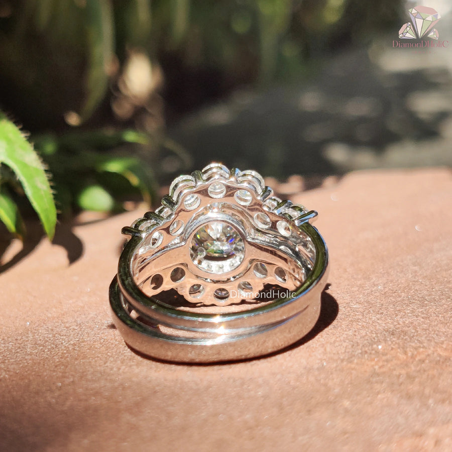 affordable bridal ring | oval cut moissanite | pear engagement ring
