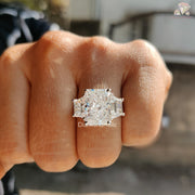 gold ring for women | custom made moissanite | romantic gift ring
