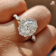 gold rings for women​ | white gold engagement ring | solid gold ring | white gold