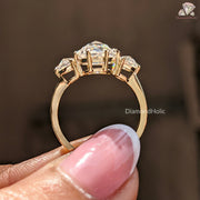 moissanite classic design | heirloom style ring | anniversary gift ring
