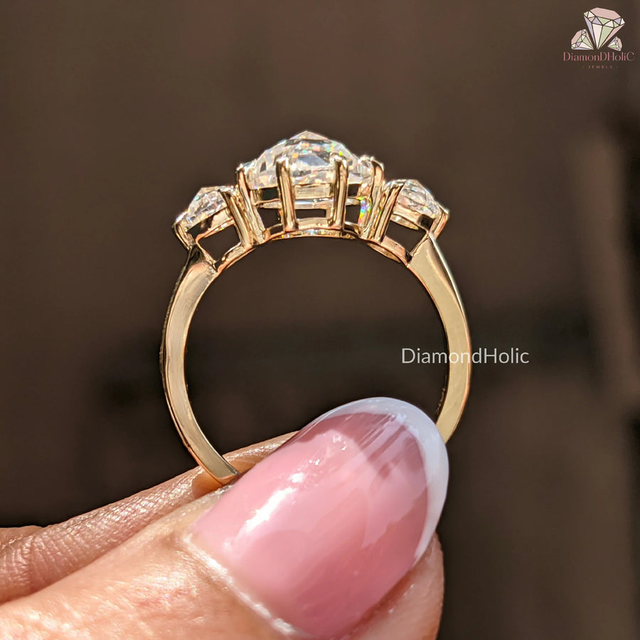 moissanite classic design | heirloom style ring | anniversary gift ring
